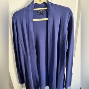 Blue Eileen Fisher cardigan - size L. Great for work or play!